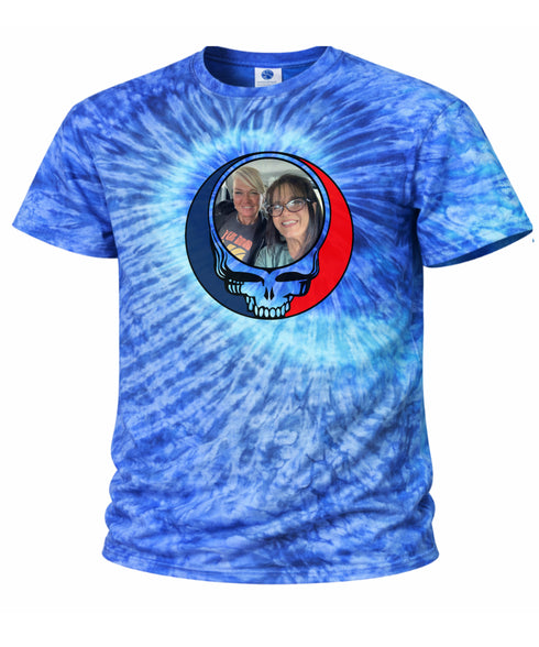 Custom Stealie Tie-Dye Grateful Dead T-Shirt (40)