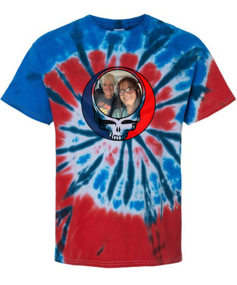 Custom Stealie Tie-Dye Grateful Dead T-Shirt (40)
