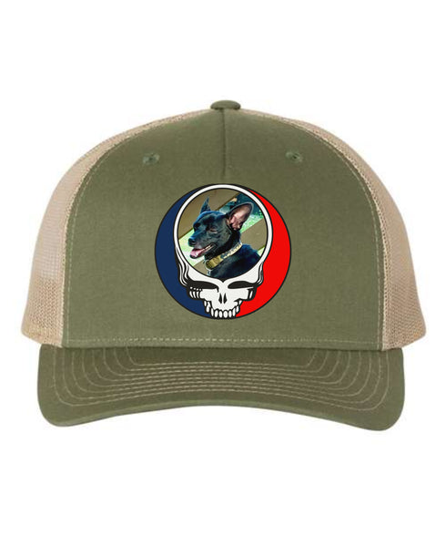 Custom Dog Stealie Grateful Dead Trucker Cap (82)