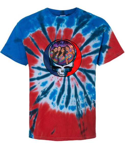 Custom Stealie Tie-Dye Grateful Dead T-Shirt (42)