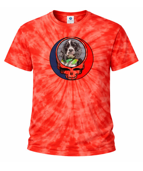 Custom Dog Stealie Tie-Dye Grateful Dead T-Shirt (86)