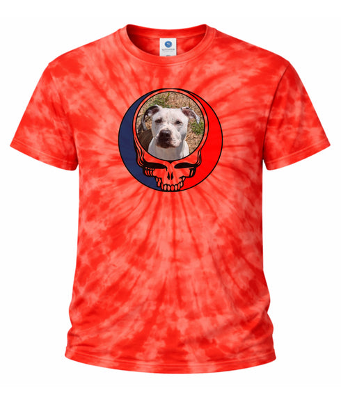 Custom Dog Stealie Tie-Dye Grateful Dead T-Shirt (87)