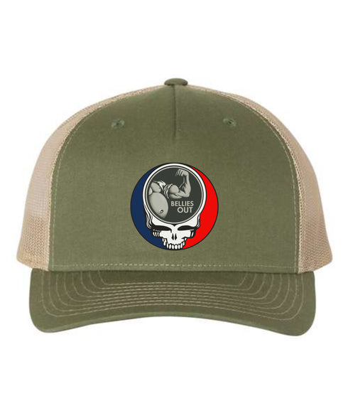 Bellies Out Stealie Grateful Dead Trucker Cap
