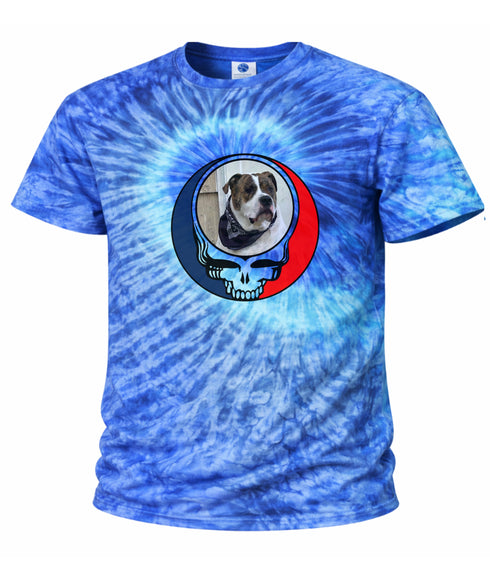 Custom Stealie Tie-Dye Grateful Dead T-Shirt (111)