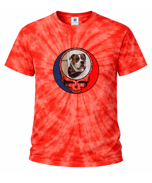 Custom Stealie Tie-Dye Grateful Dead T-Shirt (111)