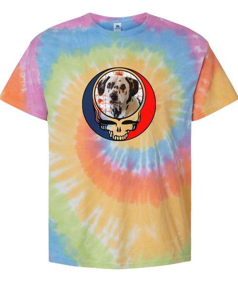 Custom Stealie Tie-Dye Grateful Dead T-Shirt (112)