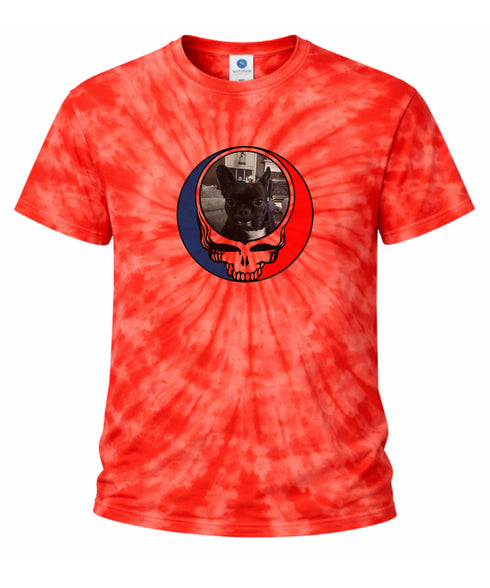 Custom Stealie Tie-Dye Grateful Dead T-Shirt (119)