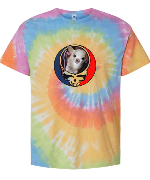 Custom Stealie Tie-Dye Grateful Dead T-Shirt (123)