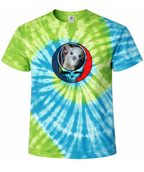Custom Stealie Tie-Dye Grateful Dead T-Shirt (123)