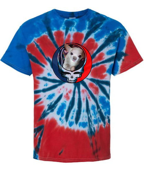 Custom Stealie Tie-Dye Grateful Dead T-Shirt (123)