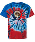 Custom Dog Stealie Tie-Dye Grateful Dead T-Shirt (129)