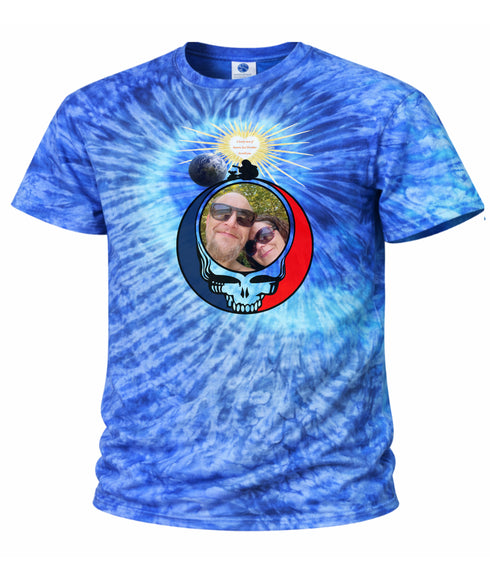 Custom Stealie Tie-Dye Grateful Dead T-Shirt (50)