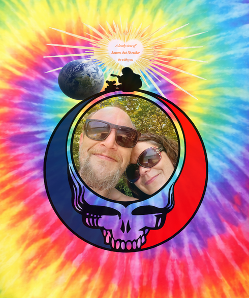 Custom Stealie Tie-Dye Grateful Dead T-Shirt (50)