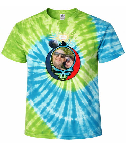 Custom Stealie Tie-Dye Grateful Dead T-Shirt (50)