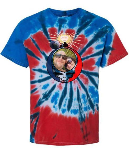 Custom Stealie Tie-Dye Grateful Dead T-Shirt (50)