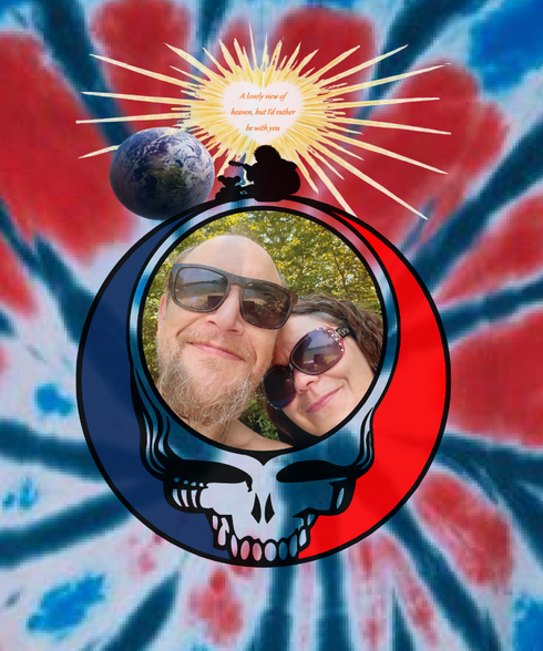 Custom Stealie Tie-Dye Grateful Dead T-Shirt (50)