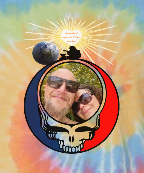 Custom Stealie Tie-Dye Grateful Dead T-Shirt (50)