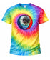 Custom Dog Stealie Tie-Dye Grateful Dead T-Shirt (142)