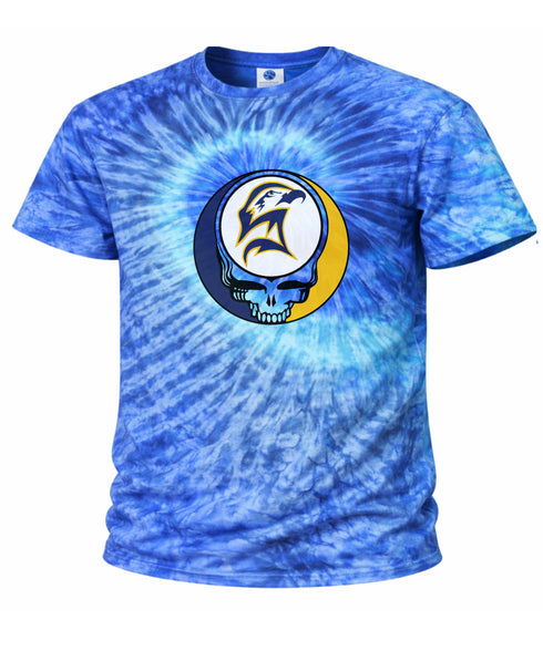 Custom Seahawk Stealie Tie-Dye Grateful Dead T-Shirt