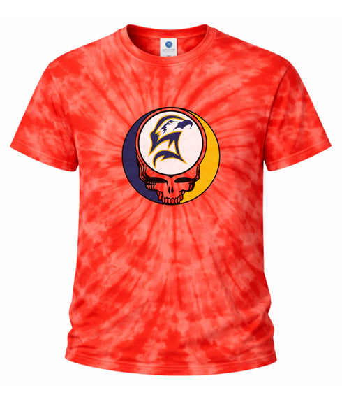Custom Seahawk Stealie Tie-Dye Grateful Dead T-Shirt