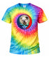 Custom Dog Stealie Tie-Dye Grateful Dead T-Shirt (145)
