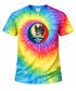 Custom Dog Stealie Tie-Dye Grateful Dead T-Shirt (148)