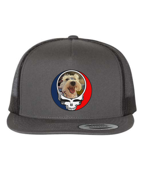 Custom Dog Stealie Grateful Dead Trucker Cap (158)