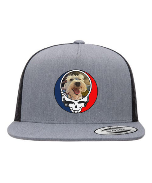 Custom Dog Stealie Grateful Dead Trucker Cap (158)