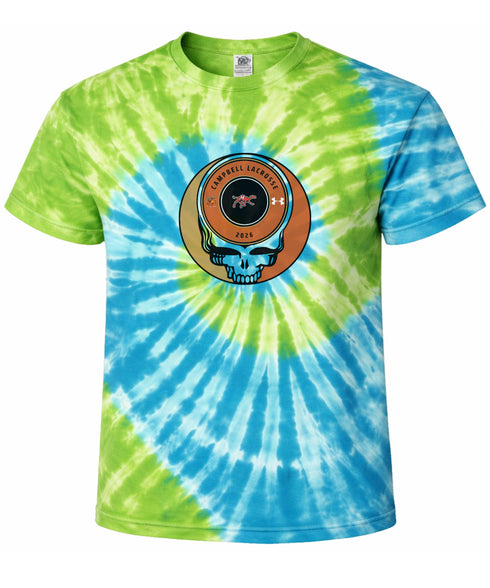 Campbell Lacrosse Stealie Tie-Dye Grateful Dead T-Shirt