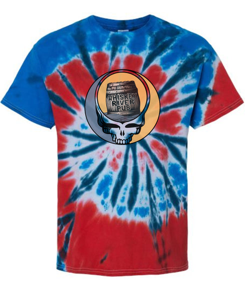 Whiskey River Pub Stealie Tie-Dye Grateful Dead T-Shirt
