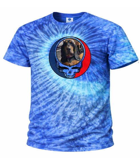 Custom Stealie Tie-Dye Grateful Dead T-Shirt (162-1)