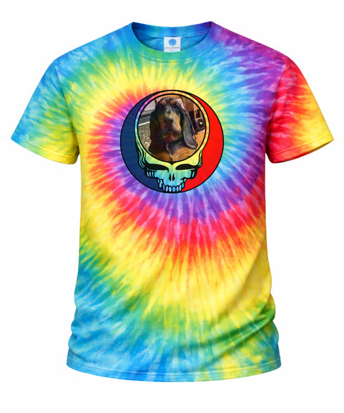 Custom Stealie Tie-Dye Grateful Dead T-Shirt (162-1)