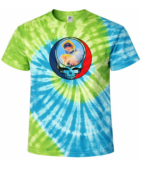 Custom Stealie Tie-Dye Grateful Dead T-Shirt (59)