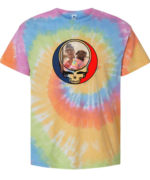 Custom Stealie Tie-Dye Grateful Dead T-Shirt (62)