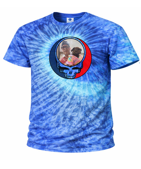 Custom Stealie Tie-Dye Grateful Dead T-Shirt (62)