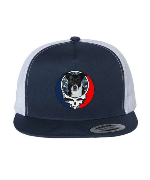 Custom Dog Stealie Grateful Dead Trucker Cap (164)