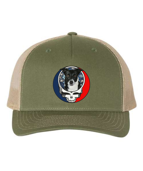 Custom Dog Stealie Grateful Dead Trucker Cap (164)