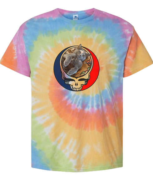 Custom Cat Tie-Dye Grateful Dead T-Shirt (5)