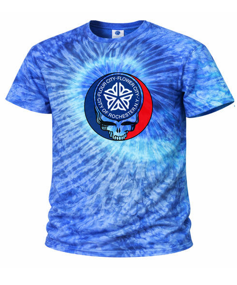 Custom Rochester City Tie-Dye Grateful Dead T-Shirt