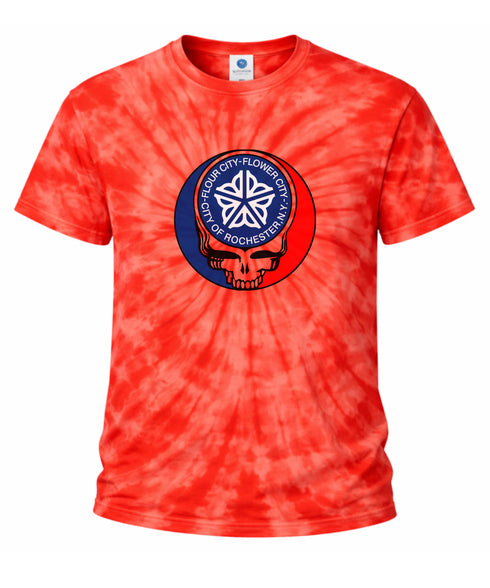 Custom Rochester City Tie-Dye Grateful Dead T-Shirt