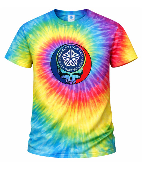 Custom Rochester City Tie-Dye Grateful Dead T-Shirt