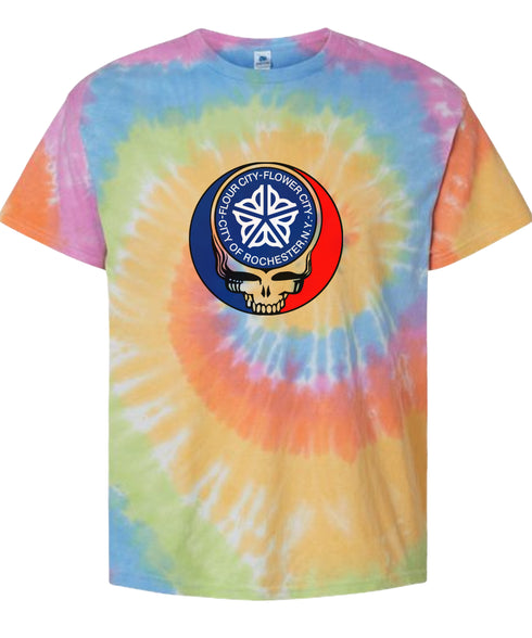 Custom Rochester City Tie-Dye Grateful Dead T-Shirt