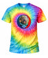 Custom Dog Stealie Tie-Dye Grateful Dead T-Shirt (166)