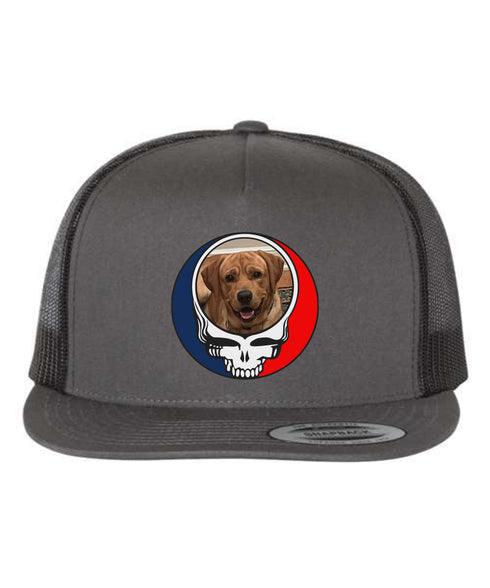 Custom Dog Stealie Grateful Dead Trucker Cap (171)