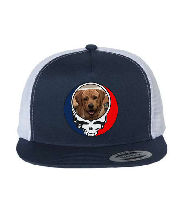 Custom Dog Stealie Grateful Dead Trucker Cap (171)