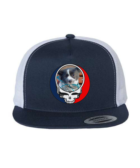 Custom Dog Stealie Grateful Dead Trucker Cap (172)