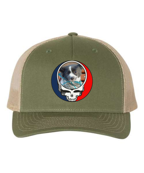 Custom Dog Stealie Grateful Dead Trucker Cap (172)