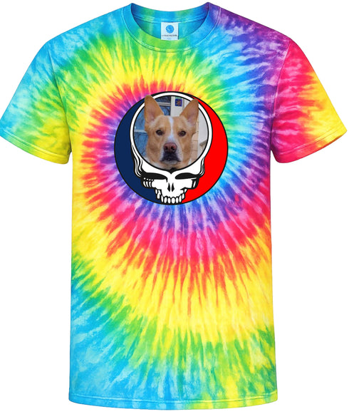 Custom Dog Stealie Tie-Dye Grateful Dead T-Shirt (34)