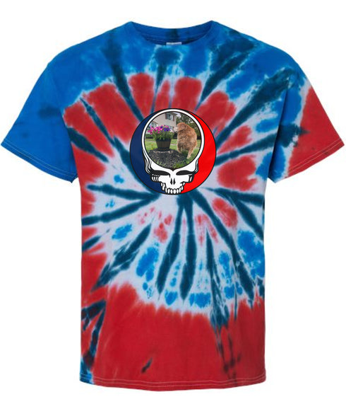Custom Dog Stealie Tie-Dye Grateful Dead T-Shirt (36)