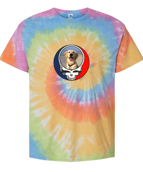 Custom Dog Stealie Tie-Dye Grateful Dead T-Shirt (37)